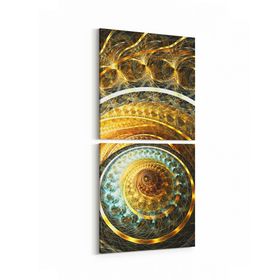 Olla 10206K2D Abstract Görsel Kare 2 Parça Dikey 30x65 cm Kanvas Tablo