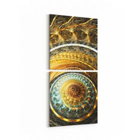 Olla 10206K2D Abstract Görsel Kare 2 Parça Dikey 30x65 cm Kanvas Tablo