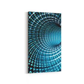 Olla 10214DD Abstract Girdap Görsel Dikey Dar 30x60 cm Kanvas Tablo