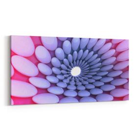 Olla 10218YD Abstract Girdap Görsel Yatay Dar 60x30 cm Kanvas Tablo