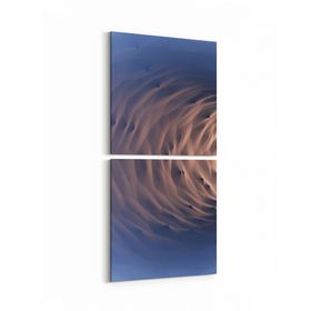 Olla 10222K2D Abstract Girdap Görsel Kare 2 Parça Dikey 30x65 cm Kanvas Tablo