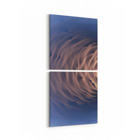 Olla 10222K2D Abstract Girdap Görsel Kare 2 Parça Dikey 30x65 cm Kanvas Tablo