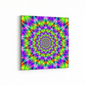 Olla 10227K Abstract Girdap Görsel Kare 25x25 cm Kanvas Tablo