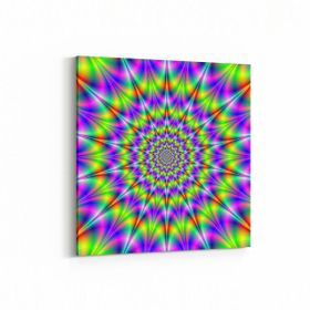 Olla 10227K Abstract Girdap Görsel Kare 25x25 cm Kanvas Tablo
