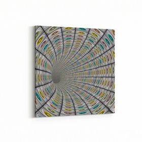 Olla 10229K Abstract Girdap Görsel Kare 25x25 cm Kanvas Tablo