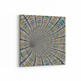 Olla 10229K Abstract Girdap Görsel Kare 25x25 cm Kanvas Tablo