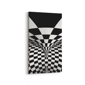 Olla 10231DD Abstract Girdap Görsel Dikey Dar 30x60 cm Kanvas Tablo