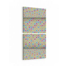 Olla 10232K2D Abstract Girdap Görsel Kare 2 Parça Dikey 30x65 cm Kanvas Tablo