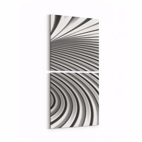 Olla 10238K2D Abstract Girdap Görsel Kare 2 Parça Dikey 30x65 cm Kanvas Tablo