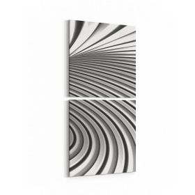 Olla 10238K2D Abstract Girdap Görsel Kare 2 Parça Dikey 30x65 cm Kanvas Tablo