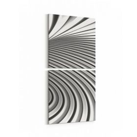 Olla 10238K2D Abstract Girdap Görsel Kare 2 Parça Dikey 30x65 cm Kanvas Tablo