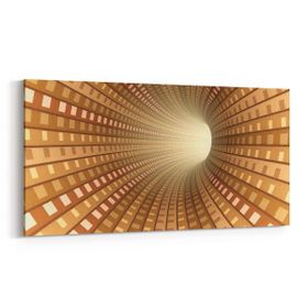 Olla 10246YD Abstract Girdap Görsel Yatay Dar 60x30 cm Kanvas Tablo