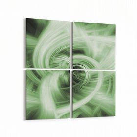 Olla 10286K4 Abstract Görsel Kare 4 Parça 65x65 cm Kanvas Tablo
