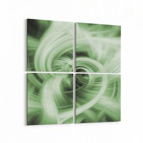 Olla 10286K4 Abstract Görsel Kare 4 Parça 65x65 cm Kanvas Tablo