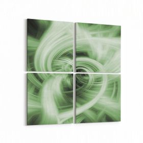 Olla 10286K4 Abstract Görsel Kare 4 Parça 65x65 cm Kanvas Tablo