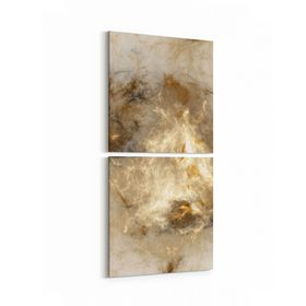Olla 10287K2D Abstract Görsel Kare 2 Parça Dikey 30x65 cm Kanvas Tablo