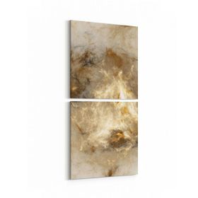 Olla 10287K2D Abstract Görsel Kare 2 Parça Dikey 30x65 cm Kanvas Tablo