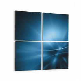 Olla 10296K4 Abstract Görsel Kare 4 Parça 65x65 cm Kanvas Tablo