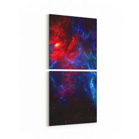 Olla 10306K2D Abstract Görsel Kare 2 Parça Dikey 30x65 cm Kanvas Tablo