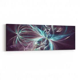 Olla 10326YI Abstract Görsel Yatay İnce 90x30 cm Kanvas Tablo