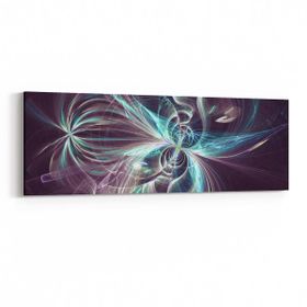 Olla 10326YI Abstract Görsel Yatay İnce 90x30 cm Kanvas Tablo