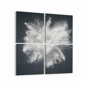 Olla 10335K4 Abstract Görsel Kare 4 Parça 65x65 cm Kanvas Tablo