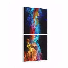 Olla 10346K2D Abstract Görsel Kare 2 Parça Dikey 30x65 cm Kanvas Tablo