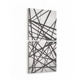Olla 10349K2D Abstract Görsel Kare 2 Parça Dikey 30x65 cm Kanvas Tablo
