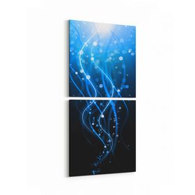 Olla 10356K2D Abstract Görsel Kare 2 Parça Dikey 30x65 cm Kanvas Tablo