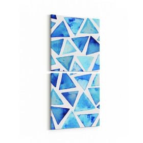 Olla 10357K2D Abstract Görsel Kare 2 Parça Dikey 30x65 cm Kanvas Tablo