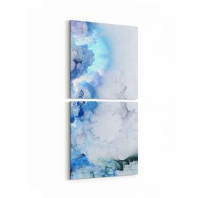 Olla 10363K2D Abstract Görsel Kare 2 Parça Dikey 30x65 cm Kanvas Tablo