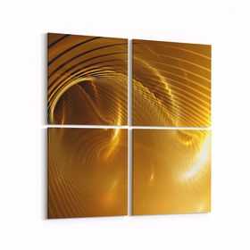 Olla 10369K4 Abstract Görsel Kare 4 Parça 65x65 cm Kanvas Tablo