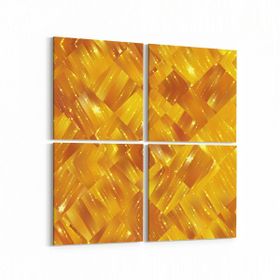 Olla 10372K4 Abstract Görsel Kare 4 Parça 65x65 cm Kanvas Tablo