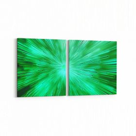 Olla 10374K2Y Abstract Görsel Kare 2 Parça Yatay 65x30 cm Kanvas Tablo