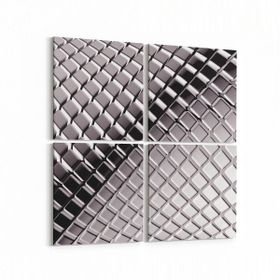 Olla 10380K4 Abstract Görsel Kare 4 Parça 65x65 cm Kanvas Tablo