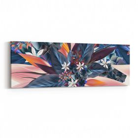 Olla 10385YI Abstract Görsel Yatay İnce 90x30 cm Kanvas Tablo