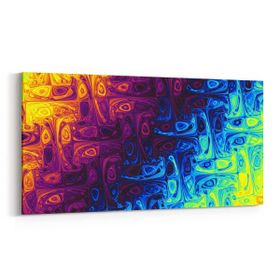 Olla 10387YD Abstract Görsel Yatay Dar 60x30 cm Kanvas Tablo