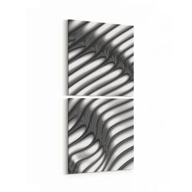 Olla 10390K2D Abstract Görsel Kare 2 Parça Dikey 30x65 cm Kanvas Tablo