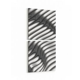 Olla 10390K2D Abstract Görsel Kare 2 Parça Dikey 30x65 cm Kanvas Tablo
