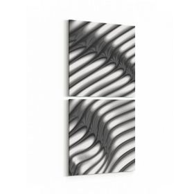 Olla 10390K2D Abstract Görsel Kare 2 Parça Dikey 30x65 cm Kanvas Tablo