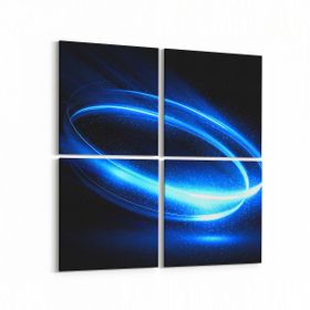 Olla 10395K4 Abstract Görsel Kare 4 Parça 65x65 cm Kanvas Tablo