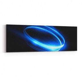 Olla 10395YI Abstract Görsel Yatay İnce 90x30 cm Kanvas Tablo