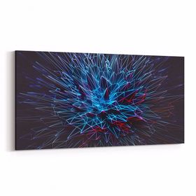 Olla 10396YD Abstract Görsel Yatay Dar 60x30 cm Kanvas Tablo