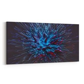 Olla 10396YD Abstract Görsel Yatay Dar 60x30 cm Kanvas Tablo