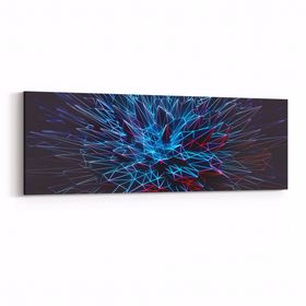 Olla 10396YI Abstract Görsel Yatay İnce 90x30 cm Kanvas Tablo