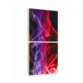Olla 10399K2D Abstract Görsel Kare 2 Parça Dikey 30x65 cm Kanvas Tablo