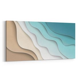 Olla 10401YD Abstract Görsel Yatay Dar 60x30 cm Kanvas Tablo