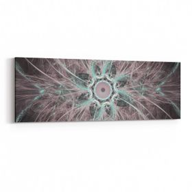Olla 10408YI Abstract Görsel Yatay İnce 90x30 cm Kanvas Tablo