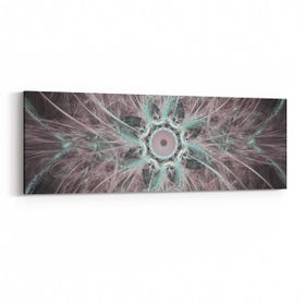Olla 10408YI Abstract Görsel Yatay İnce 90x30 cm Kanvas Tablo