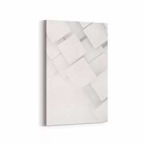Olla 10446D Beyaz Kabartma Görseli Dikey 20x30 cm Kanvas Tablo